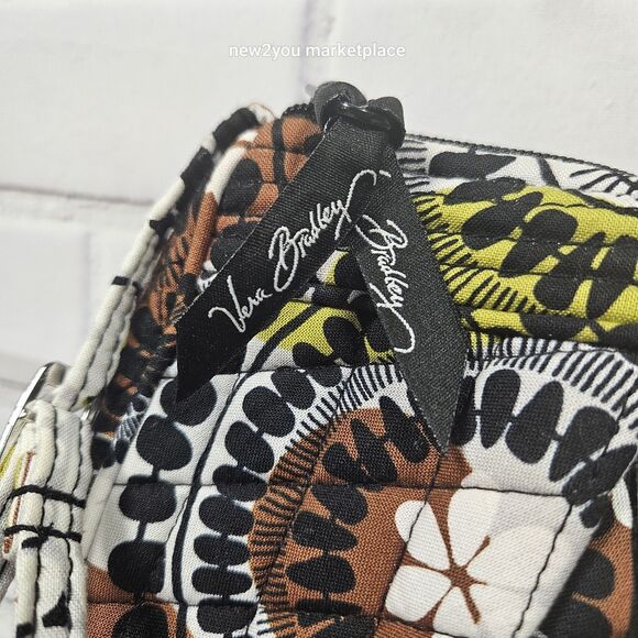 2 Vera Bradley Cocoa Moss Crossbody Shoulder Bag Floral Paisley w/ Frannie purse - Picture 16 of 16